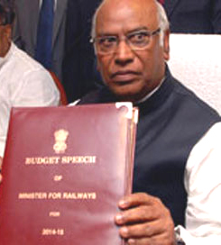 Mallikarjun Kharge railway budget 2014